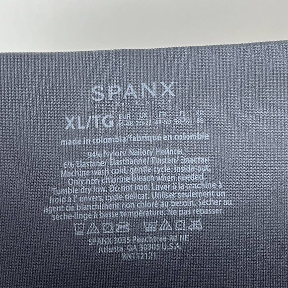 Spanx Seamless High Waisted Black Camo Leggings Size XL - Picture 9 of 12